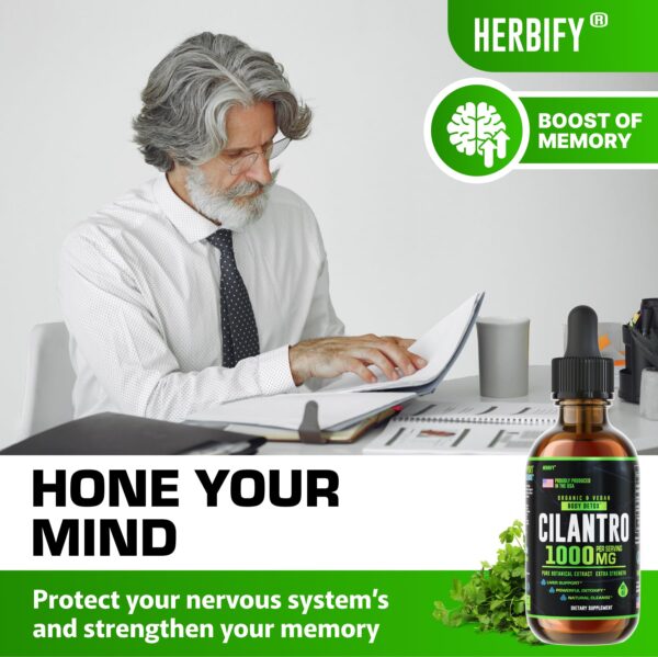 Apoyo para corazón con tintura herbal de cilantro HERBIFY