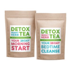 Té herbal detox rojo y azul paquete 28 días