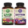 Paquete suplemento detox hígado WHOLE WORLD WELLNESS con extracto de azafrán