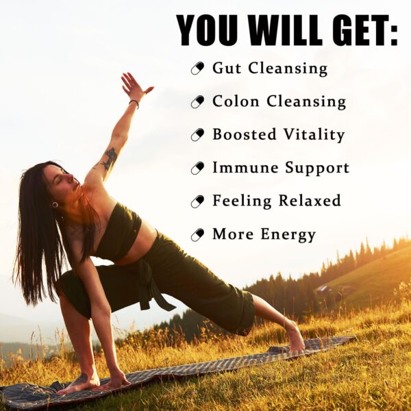 para purge cápsulas saludables limpieza intestinal revitalizante