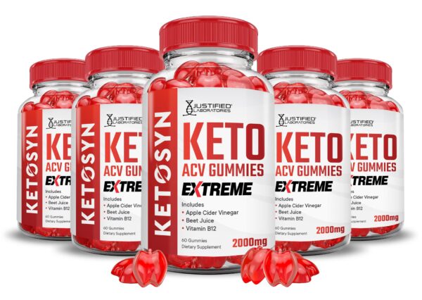 Gomitas Ketosyn Keto ACV 2000MG paquete 5