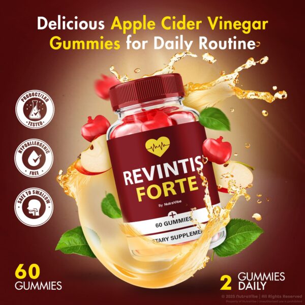 Etiqueta de ingredientes Revintis Forte del producto