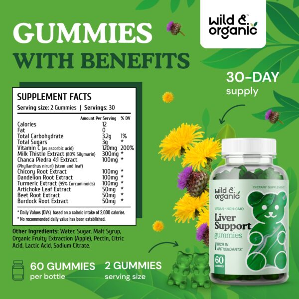 Gominolas de desintoxicación del hígado Wild & Organic