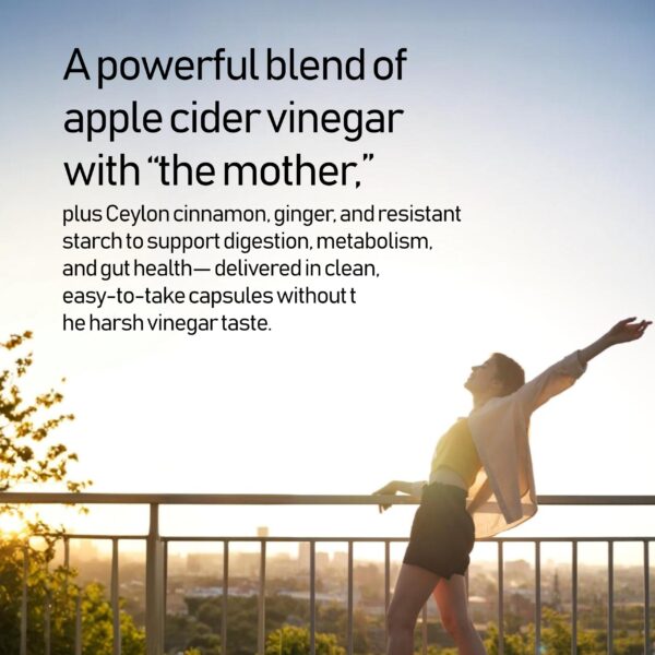 Suplemento vinagre manzana NANOWELL con canela jengibre cayena