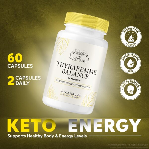 Frasco ThyraFemme Balance con etiqueta lateral