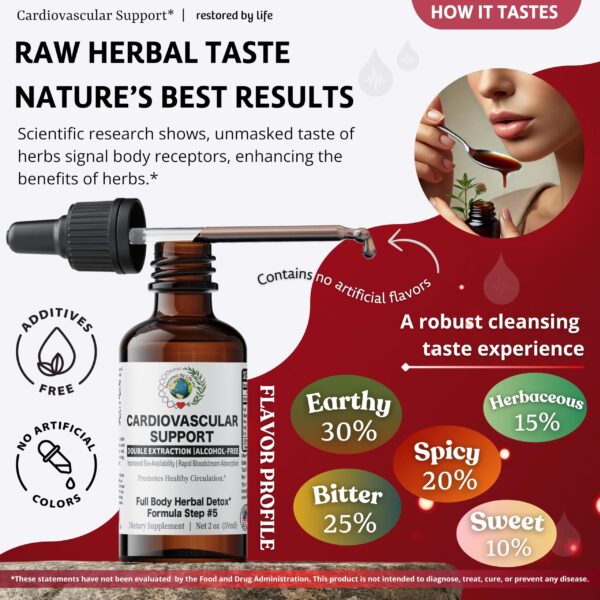 Suplemento cardiovascular extracto herbal sin alcohol 60 ml