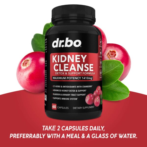 Píldoras de detox renal con ingredientes naturales y minerales