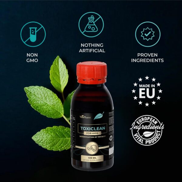 Ingredientes naturales para detox intestinal VitaPharm Toxiclean