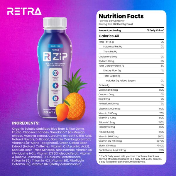 Botellas Detox Cleanse Zip bebida energética para sistema inmunológico