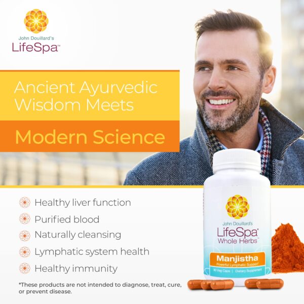 Supplement LifeSpa Manjistha para detox y apoyo inmunológico
