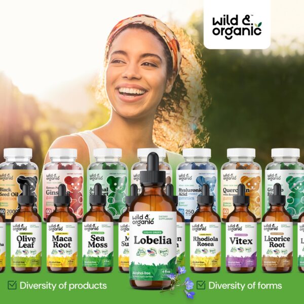 Extracto de hoja de lobelia en tintura saludable vegana