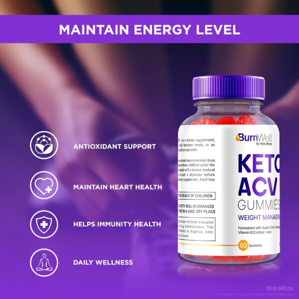 BurnWell gomas naturales ACV y Keto