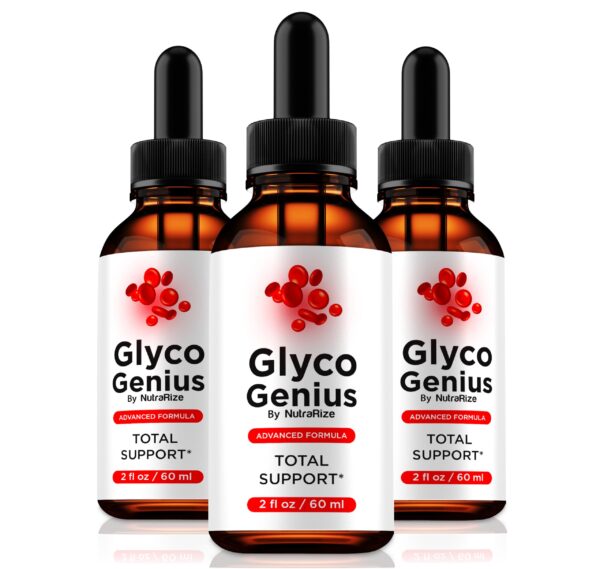 Glyco Genius gotas fórmula líquida para salud paquete de 3