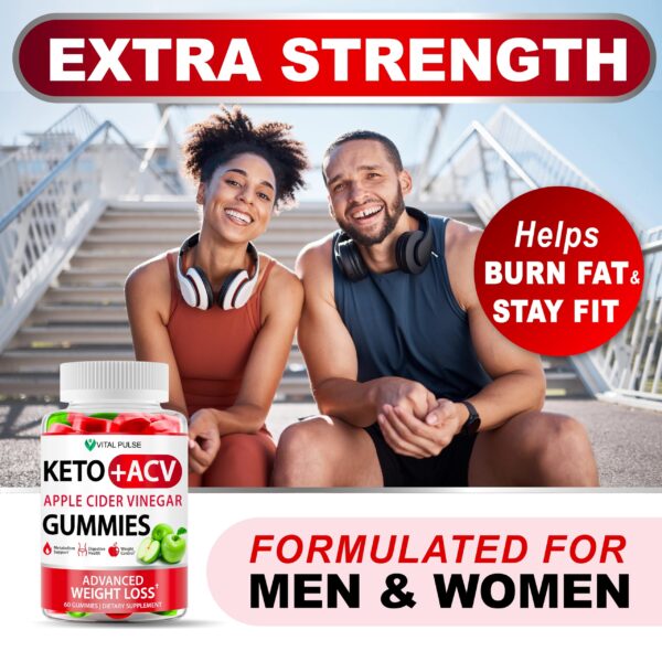 Envase posterior ingredientes Keto ACV Gummies