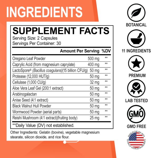 frascos suplemento candi cleanse gotas y cápsulas extra-fuerza