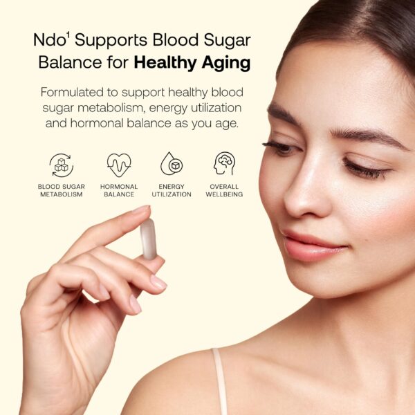 Cápsulas vegetales Ndo¹ Equilibrium para metabolismo de glucosa