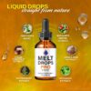 Back label of Melt Drops Pro bottle