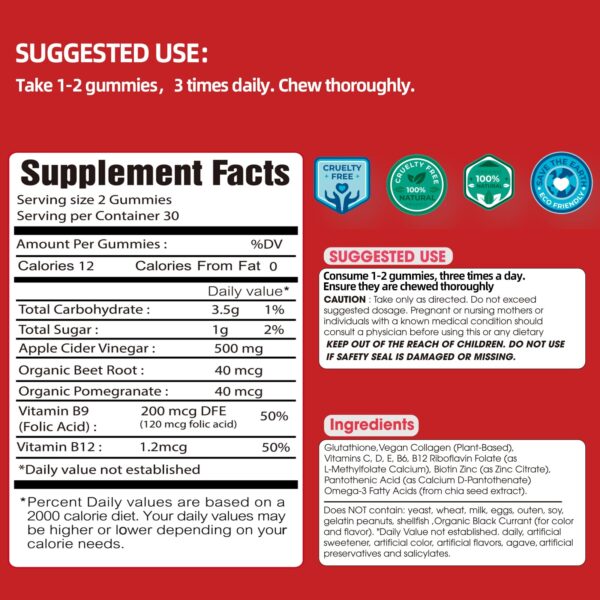 Vista cercana gomitas vinagre sidra manzana JOHN RAMBO