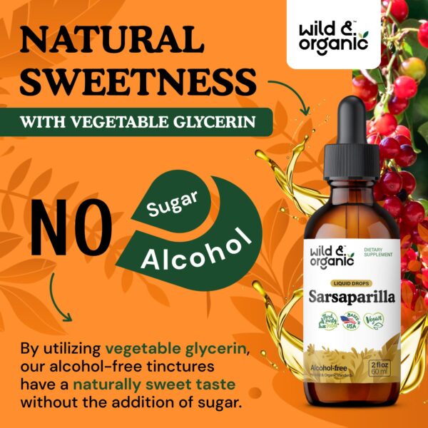 Gotas de tintura de zarzaparrilla para apoyo hepático y detox