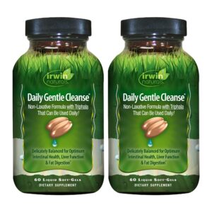 Paquete de Irwin Naturals Daily Gentle Cleanse 60 cápsulas líquidas