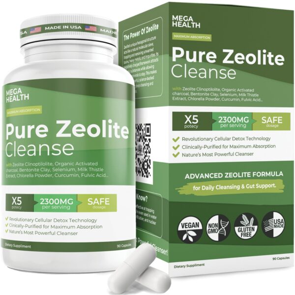 Fórmula detox zeolita avanzada MEGA HEALTH 2300 mg