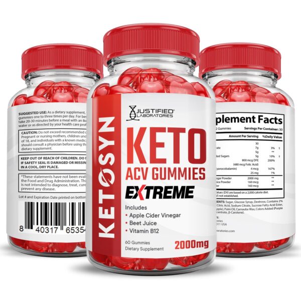 Gominolas Keto ACV Ketosyn certificadas GMP y terceros