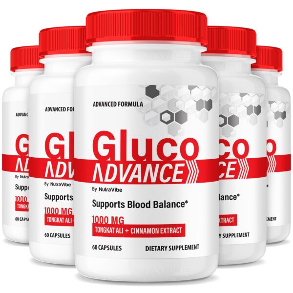 Frasco de Gluco Advance – vista frontal