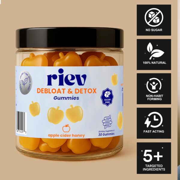 Empaque gomitas detox riev 30 unidades