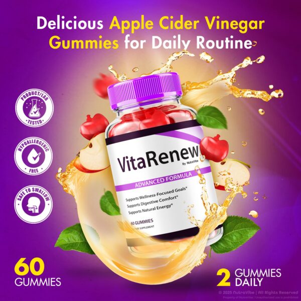 Gomitas VitaRenew sabor original y fórmula Keto y ACV