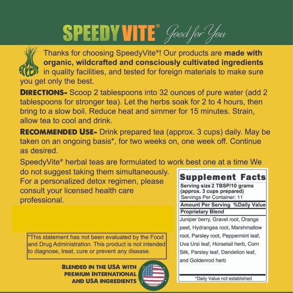 Sabor natural de té detox colon y riñón para bienestar diario