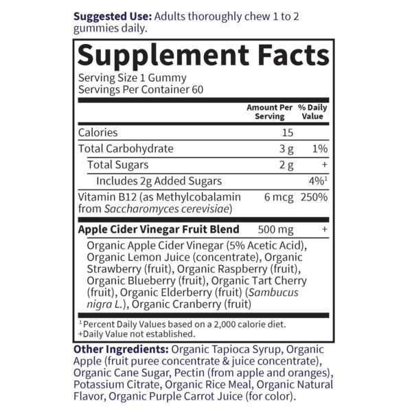 Gomitas orgánicas Garden of Life sabor natural