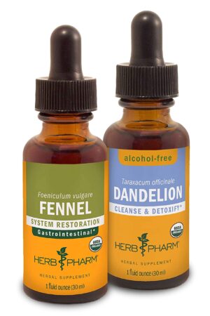 kit soporte digestivo y desintoxicación herb pharm frascos orgánicos