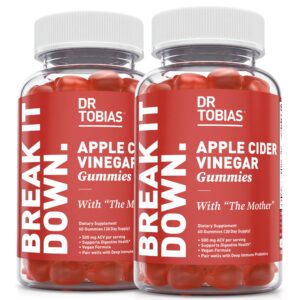 Dr. Tobias gomitas de vinagre de manzana 500 mg salud digestiva