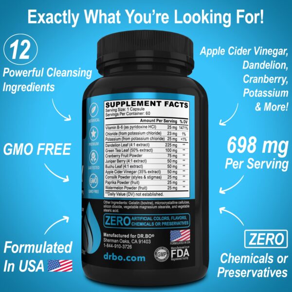 Fórmula suave de Dr. Bo para limpieza intestinal y control de peso