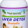 Cápsulas detox hígado Planet Ayurveda extracto herbal puro 500mg
