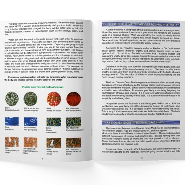 Ionic Cleanse dispositivo Spa para pies y desintoxicación