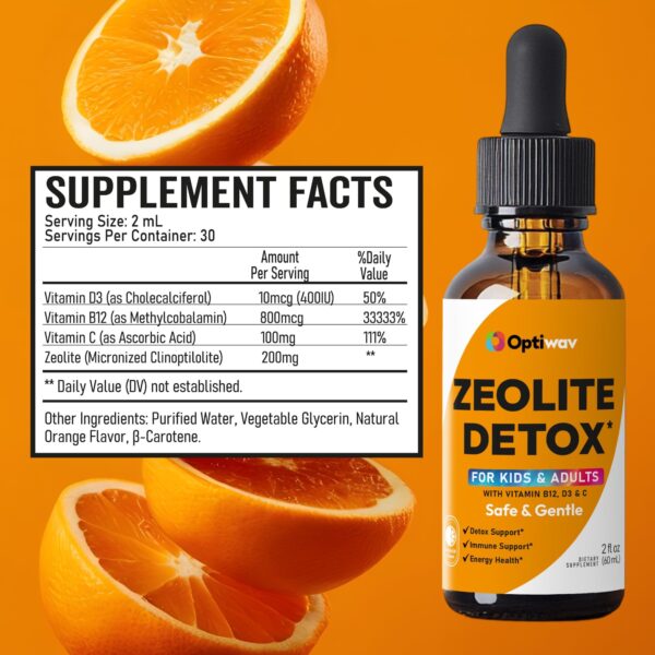 Suplemento detox OptiWav con vitaminas para uso diario