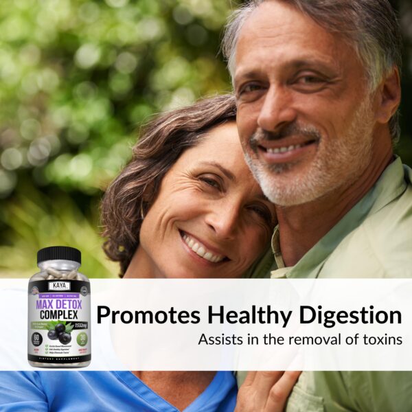 Ingredientes naturales psyllium, açaí y jengibre suplemento detox