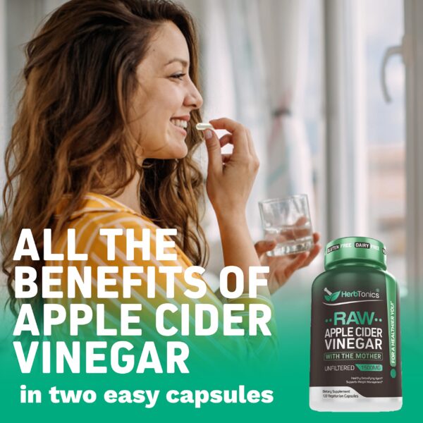 Herbtonics cápsulas vinagre sidra manzana paquete