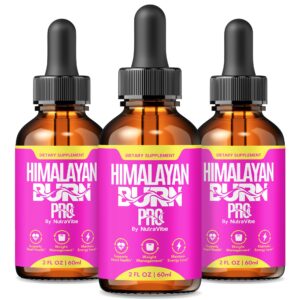 Paquete de 3 gotas NutraVibe Himalayan Burn Pro con sal rosa