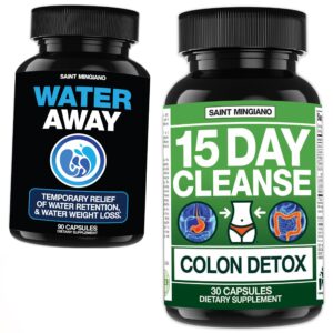 Frente del frasco Saint Mingiano 15 Day Cleanse Water Away