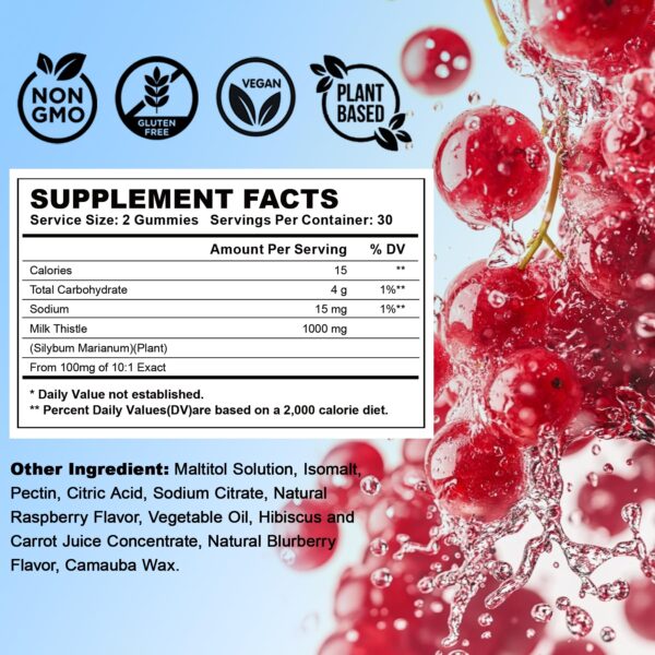 Paquete de gomitas diuréticas sin azúcar para equilibrio de hidratación