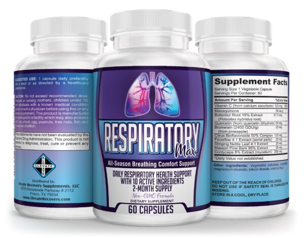 Respiratory-MAX fórmula natural para limpieza pulmonar