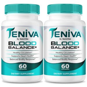Envase de 2 paquetes de Teniva Blood Balance para soporte diario