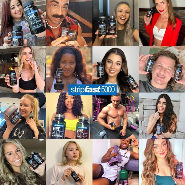 Suplemento nocturno stripfast5000 Night Bullet cápsulas