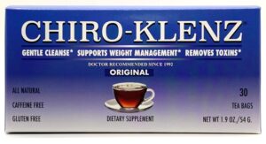 Té detox Chiro-Klenz para limpieza de colon sin azúcar ni cafeína