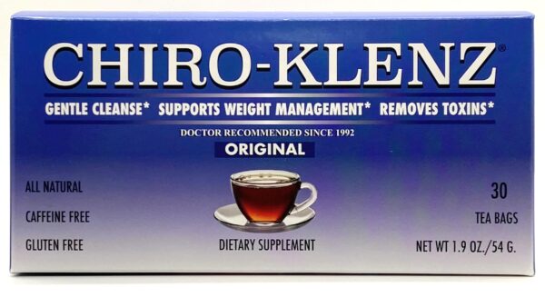 Té detox Chiro-Klenz para limpieza de colon sin azúcar ni cafeína