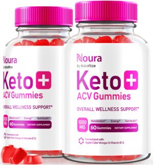 Gomitas noura keto acv nutrarize paquete frontal
