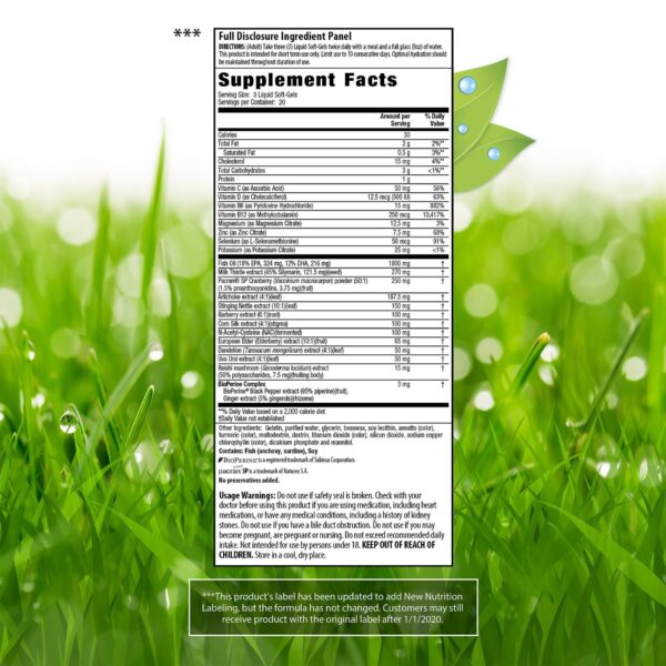 Suplemento detox Irwin Naturals 2 en 1 con extracto de arándano