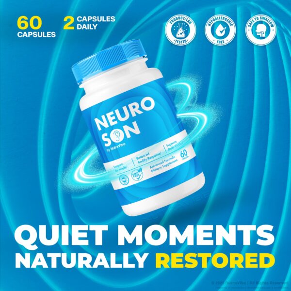 Suplemento NeuroSon ingredientes naturales para salud de oídos
